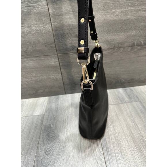 Dooney & Bourke Saffiano Black Leather Zip Crossbody Shoulder Bag B000478 - Picture 12 of 16